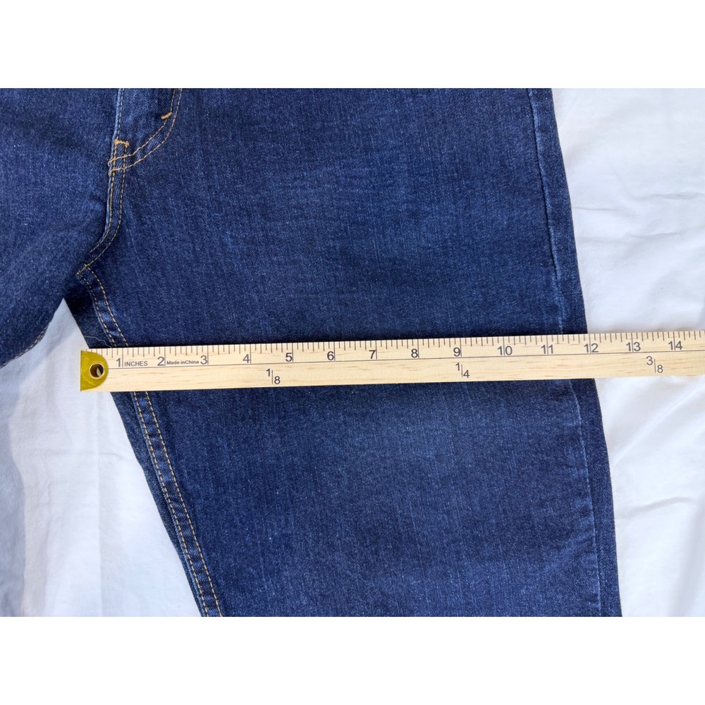 Levi's 514 Men's Jeans 36x32 Straight Fit Dark Wash Stretch Denim - Picture 8 of 11